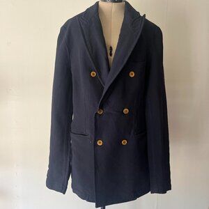 Comme des Garcons Navy Blue Blazer